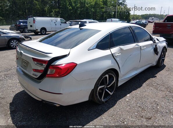 1HGCV1F43MA082967 2021 HONDA ACCORD Белый Задняя правая четверть