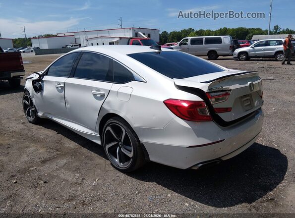 1HGCV1F43MA082967 2021 HONDA ACCORD Белый Задняя левая четверть