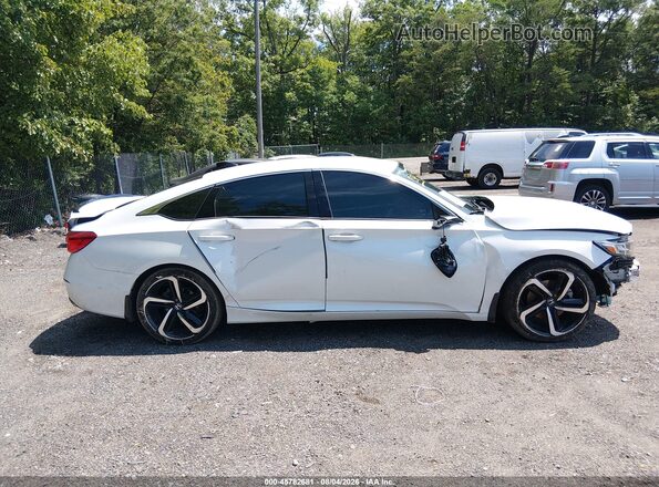 1HGCV1F43MA082967 2021 HONDA ACCORD Белый Вид щитка приборов