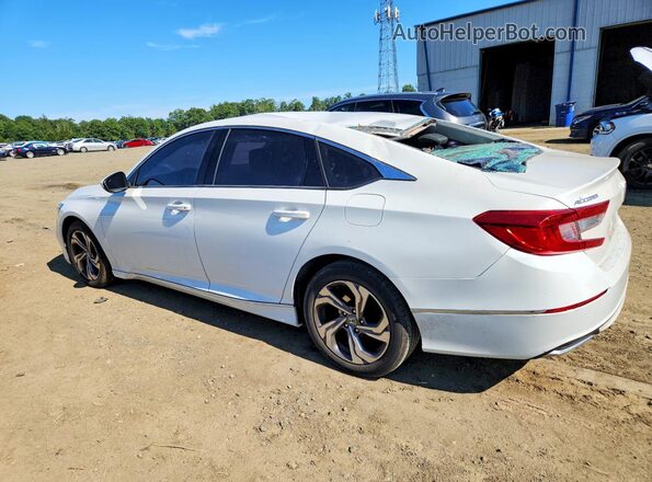 1HGCV1F44JA021509 2018 HONDA ACCORD White Հետևի ձախ