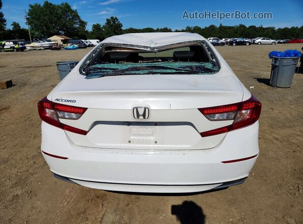 1HGCV1F44JA021509 2018 HONDA ACCORD White Հետևի տեսք