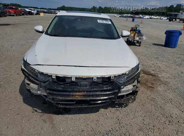 1HGCV1F44JA055322 2018 HONDA ACCORD White Вид спереду
