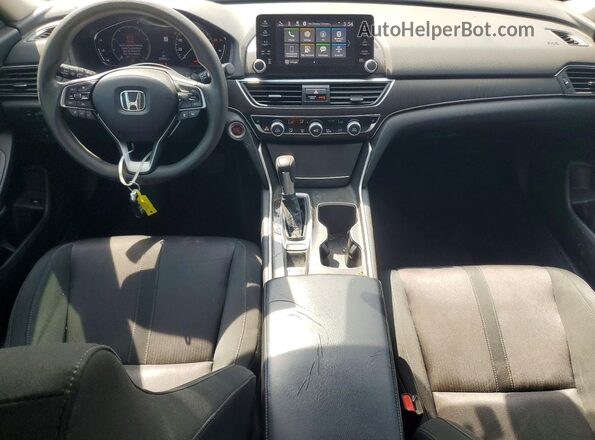 1HGCV1F44JA055322 2018 HONDA ACCORD White Вид панелі приладів