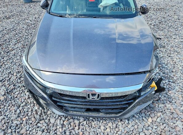 1HGCV1F44JA227543 2018 HONDA ACCORD Black Вид задньої частини салону