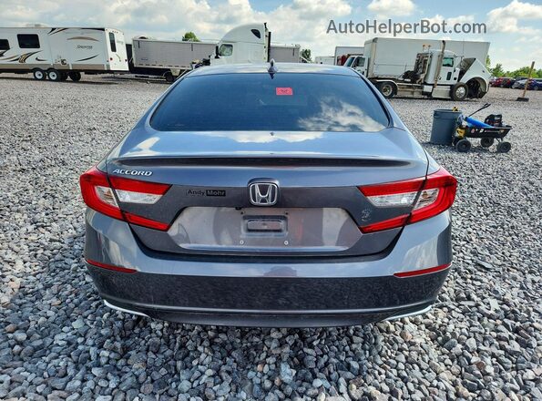 1HGCV1F44JA227543 2018 HONDA ACCORD Black Вид ззаду