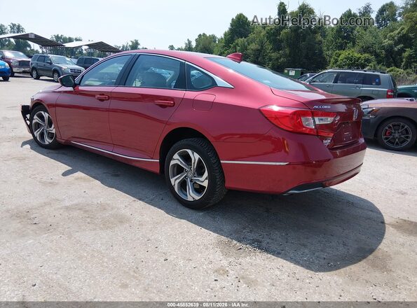 1HGCV1F44KA054883 2019 HONDA ACCORD Red Tył lewy