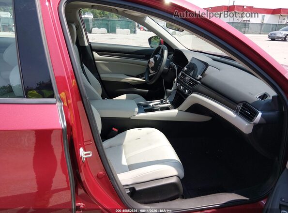 1HGCV1F44KA054883 2019 HONDA ACCORD Red Widok wnętrza z przodu