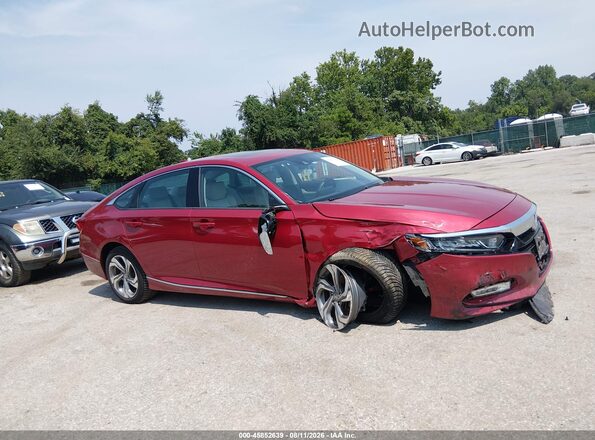 1HGCV1F44KA054883 2019 HONDA ACCORD Red Widok wnętrza z tyłu