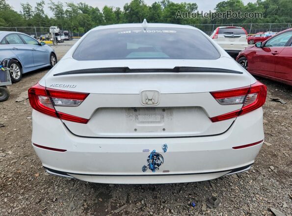 1HGCV1F44KA100552 2019 HONDA ACCORD Белый Вид сзади