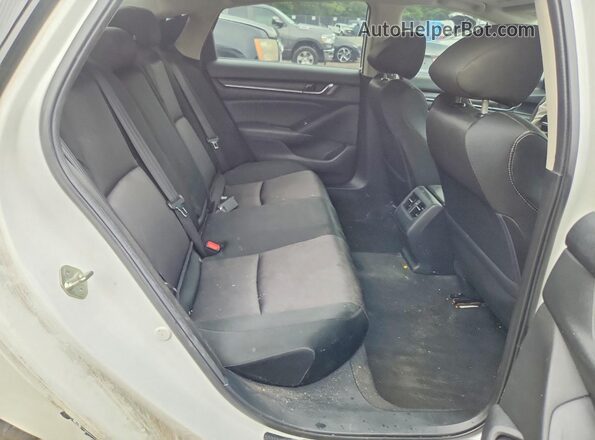 1HGCV1F44KA100552 2019 HONDA ACCORD Белый Вид задних сидений