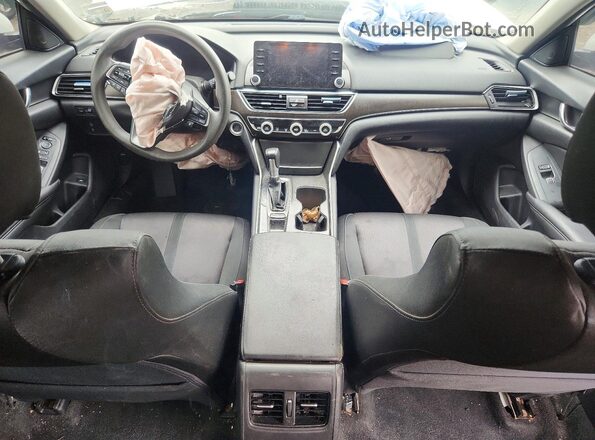 1HGCV1F44KA100552 2019 HONDA ACCORD Белый Вид панели приборов