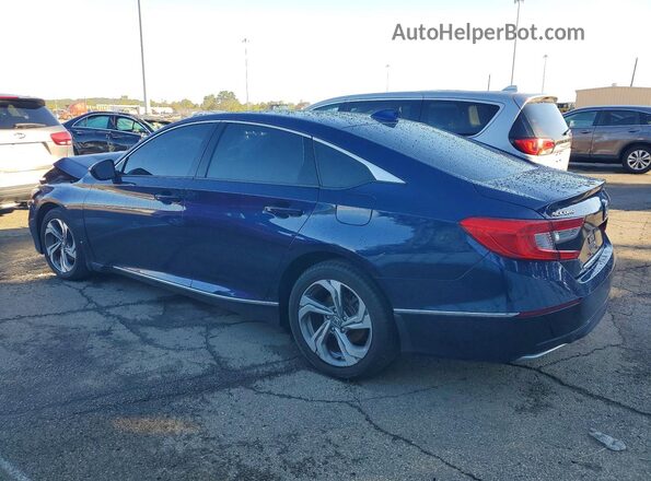 1HGCV1F44KA110434 2019 HONDA ACCORD Blue Հետևի ձախ
