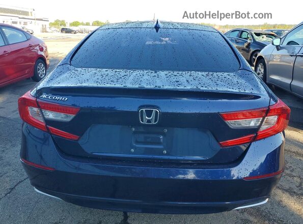 1HGCV1F44KA110434 2019 HONDA ACCORD Blue Հետևի տեսք