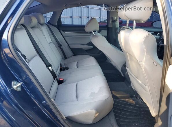 1HGCV1F44KA110434 2019 HONDA ACCORD Blue Հետևի նստատեղերի տեսք