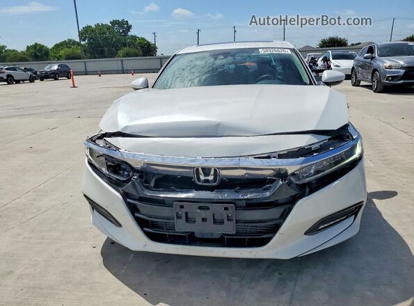 1HGCV1F44KA162159 2019 HONDA ACCORD White Դիմացի տեսք