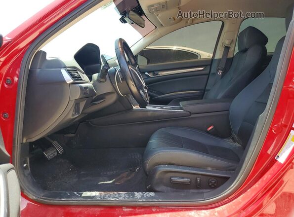 1HGCV1F44MA022907 2021 HONDA ACCORD Красный Вид салона спереди