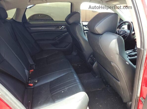 1HGCV1F44MA022907 2021 HONDA ACCORD Красный Вид задних сидений