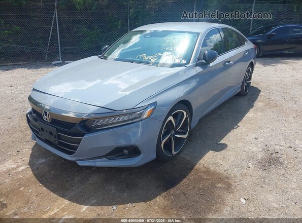 1HGCV1F44NA082087 2022 HONDA ACCORD  წინა მარცხენა ხედი სამი მეოთხედიდან