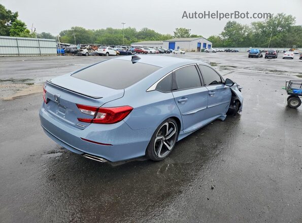 1HGCV1F44NA105612 2022 HONDA ACCORD Blue უკანა მარჯვენა