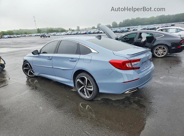 1HGCV1F44NA105612 2022 HONDA ACCORD Blue უკანა მარცხენა