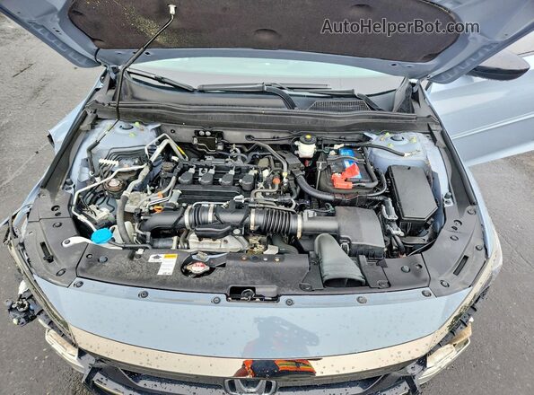 1HGCV1F44NA105612 2022 HONDA ACCORD Blue უკანა სალონის ხედი