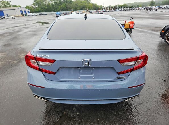 1HGCV1F44NA105612 2022 HONDA ACCORD Blue უკანა ხედი