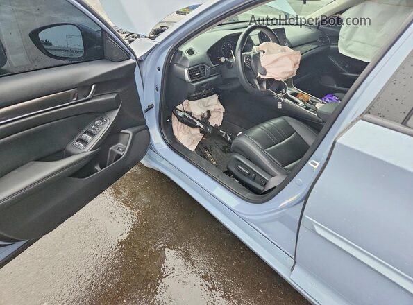 1HGCV1F44NA105612 2022 HONDA ACCORD Blue წინა პანელის ხედი