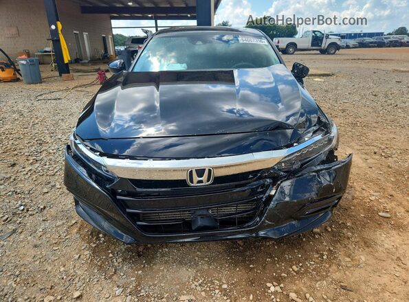 1HGCV1F45JA011443 2018 HONDA ACCORD Black Դիմացի տեսք