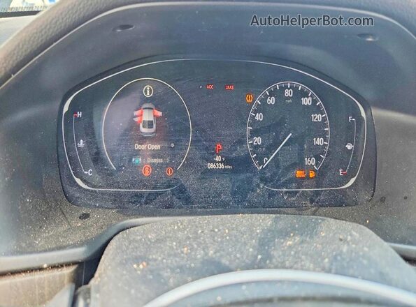 1HGCV1F45JA146051 2018 HONDA ACCORD Blue Vista del cuadro de instrumentos