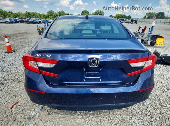 1HGCV1F45JA146051 2018 HONDA ACCORD Blue Vista trasera