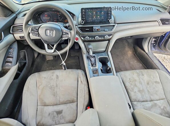 1HGCV1F45JA146051 2018 HONDA ACCORD Blue Vista del salpicadero
