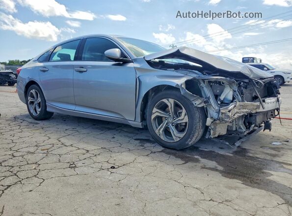 1HGCV1F45JA238437 2018 HONDA ACCORD Серебряный Передняя правая четверть