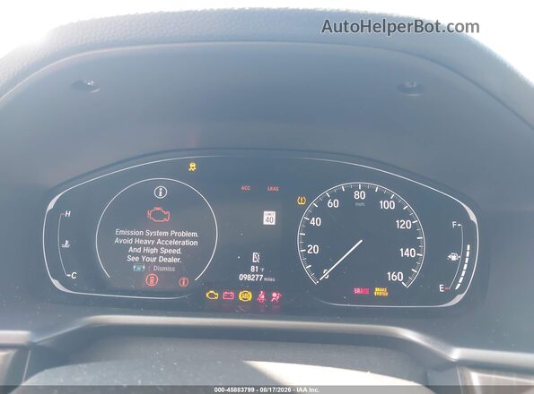 1HGCV1F45LA022056 2020 HONDA ACCORD White Հետևի նստատեղերի տեսք