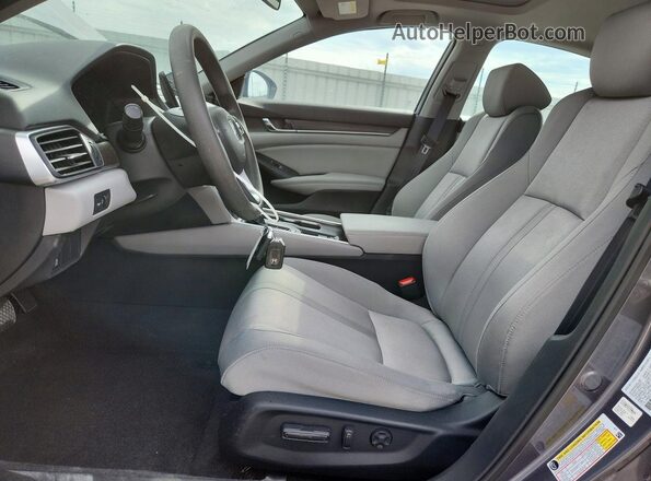 1HGCV1F45LA126806 2020 HONDA ACCORD Gray წინა სალონის ხედი