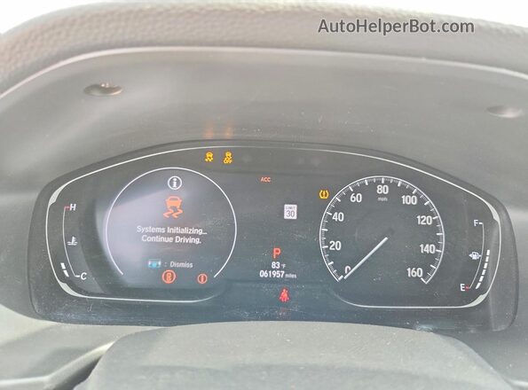 1HGCV1F45LA126806 2020 HONDA ACCORD Gray ხელსაწყოთა პანელის ხედი