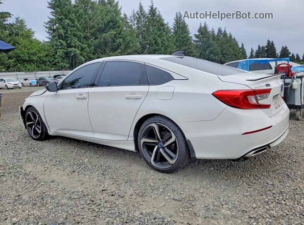 1HGCV1F45MA003668 2021 HONDA ACCORD Белый Задняя левая четверть