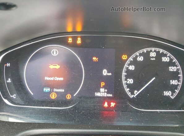 1HGCV1F45MA003668 2021 HONDA ACCORD Белый Вид щитка приборов