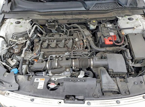1HGCV1F45MA003668 2021 HONDA ACCORD Белый Вид задней части салона