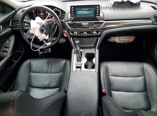 1HGCV1F45MA003668 2021 HONDA ACCORD Белый Вид панели приборов