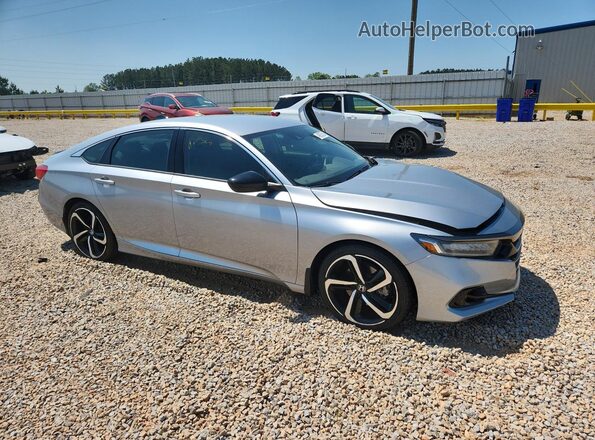 1HGCV1F45MA009955 2021 HONDA ACCORD Silver Delantero derecho