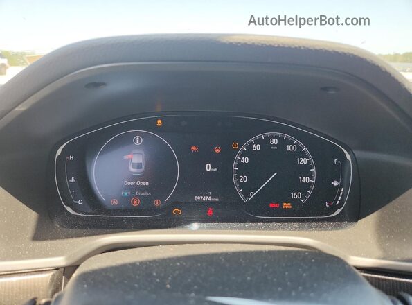 1HGCV1F45MA009955 2021 HONDA ACCORD Silver Vista del cuadro de instrumentos