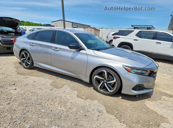 1HGCV1F45MA022138 2021 HONDA ACCORD Silver Delantero derecho