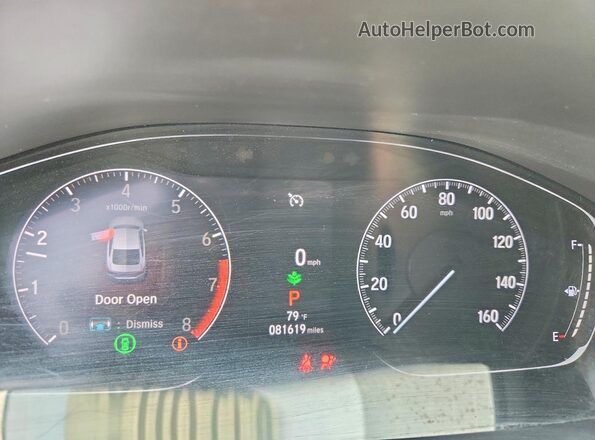 1HGCV1F45MA022138 2021 HONDA ACCORD Silver Vista del cuadro de instrumentos