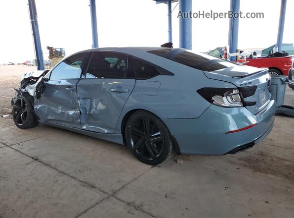 1HGCV1F45MA038078 2021 HONDA ACCORD Gray Trasero izquierdo