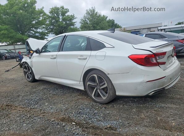 1HGCV1F45MA113510 2021 HONDA ACCORD White Rear left