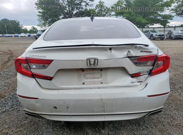 1HGCV1F45MA113510 2021 HONDA ACCORD White Rear view