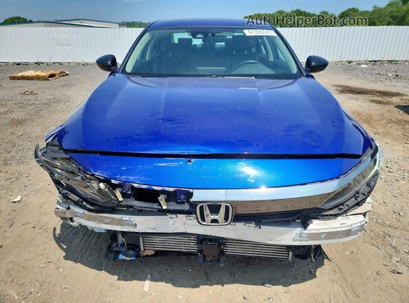 1HGCV1F45MA117900 2021 HONDA ACCORD Синий Вид спереди