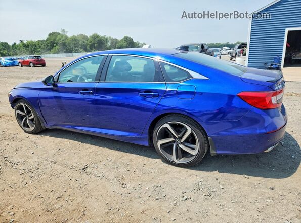 1HGCV1F45MA117900 2021 HONDA ACCORD Синий Задняя левая четверть