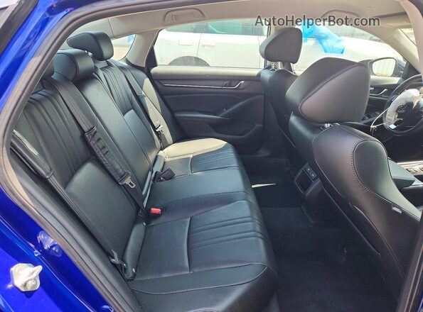 1HGCV1F45MA117900 2021 HONDA ACCORD Синий Вид задних сидений