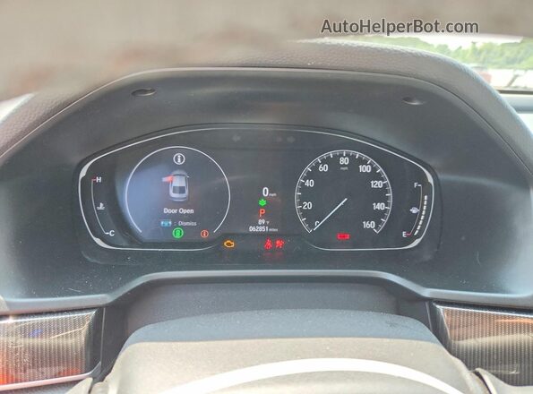 1HGCV1F45MA117900 2021 HONDA ACCORD Синий Вид щитка приборов
